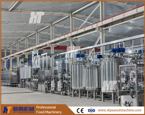 Dernières solutions de l'entreprise Ligne de transformation du beurre de cacahuète ---d'une capacité de 2000 kg/h prête à être expédiée