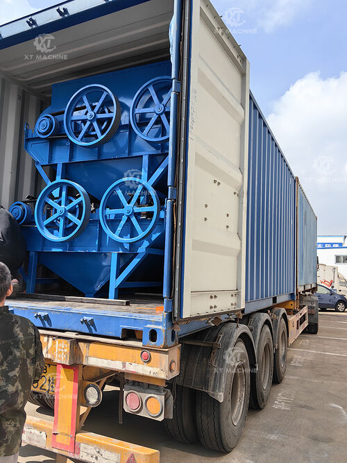 Machine à décortiquer les cacahuètes expédiée avec succès en Inde