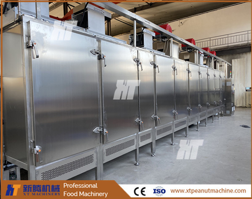 Un bon prix. Four à rôtir industriel d'arachide de noix de la machine SUS304 de torréfacteur de noix de gaz électrique en ligne