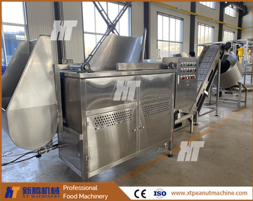 Un bon prix. Pois verts de machine de friture d'arachide de la catégorie comestible 304 faisant frire la chaîne de production 300kg/H de machine en ligne