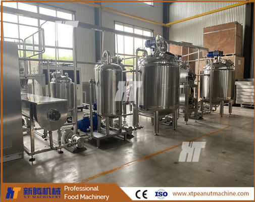 Un bon prix. Chaîne de production automatique de beurre d'arachide machine de broyeur d'arachide 2000kg/H en ligne