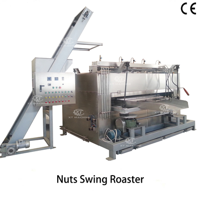 Un bon prix. 50 kg/h en acier inoxydable revêtu de noix Roaster à balancer 220V/380V en ligne