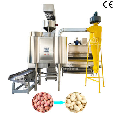 Un bon prix. Machine à blanchir les cacahuètes à l'air 500kg/h-2000kg/h Machine de traitement des noix en acier inoxydable en ligne