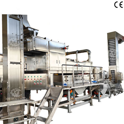 Un bon prix. Concasseur d'arachides automatique de classement 500 kg/h, hachoir d'arachides, concasseur de noix en ligne