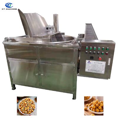 Un bon prix. Friture à la série à gaz en acier inoxydable 304 de 300 kg/h avec régulation intelligente de la température pour les noix et les haricots en ligne