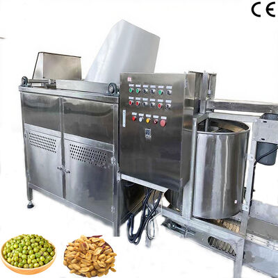 Un bon prix. Automatique de contrôle de la température de la machine de friture des aliments-Friture à cacahuètes avec décharge automatique en ligne