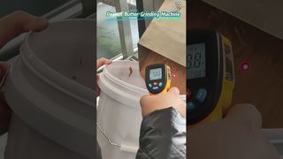 Vidéo de test de la machine à broyer le beurre de cacahuète/Doux et riche#machine#factory#peanutbutter#nut#butter