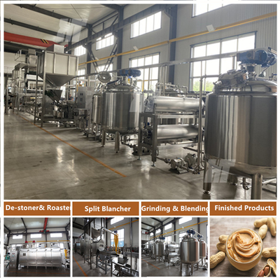 Un bon prix. Beurre de cacahuète automatique 2000 kg/h faisant la machine en ligne