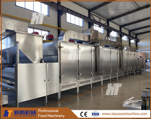 Un bon prix. 1000kg/H Machine de torréfaction continue SUS304 Machine de torréfaction automatique des écrous en ligne