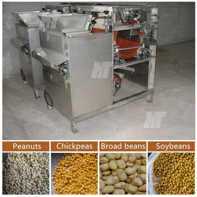 Un bon prix. Machine électrique d'épluchage d'arachide de pois chiches SUS304 Machine d'éplucheur de peau d'amande en ligne