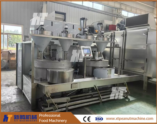 Un bon prix. Machine de fabrication de haricots à noix enduits contrôlée par PLC WNCG-90 Modèle de machine de revêtement de noix enduite en ligne