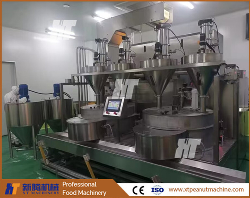 Machine de fabrication automatique polyvalente de hamburgers à l' arachide pour les arachides aromatisées enduites