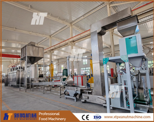 Ligne de production automatique de torréfaction et de blanchiment des arachides