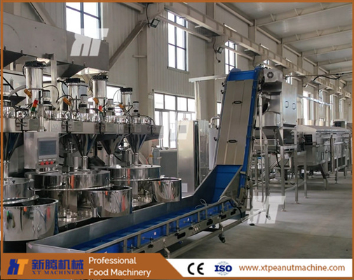 Usine automatique de friture de cacahuètes enduites