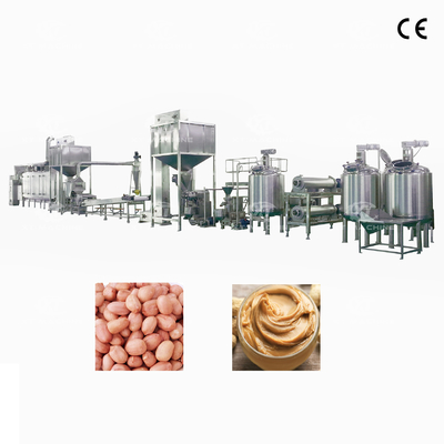 Un bon prix. Ligne de production entièrement automatisée de beurre d'arachide basée sur un programme PLC pour une usine de transformation de beurre d'arachide en ligne