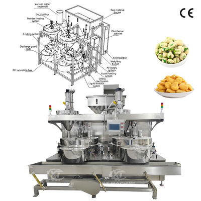 Machine de revêtement automatique contrôlée par PLC rentable pour les arachides/graines/fèves/noix de cajou/amande