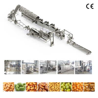 Un bon prix. Ligne de production de cacahuètes frites entièrement automatique en ligne