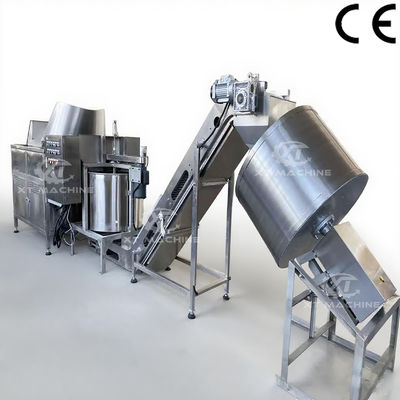 Friteuse à cacahuètes en acier inoxydable 304 avec contrôle intelligent de la température et capacité d'huile de 350L