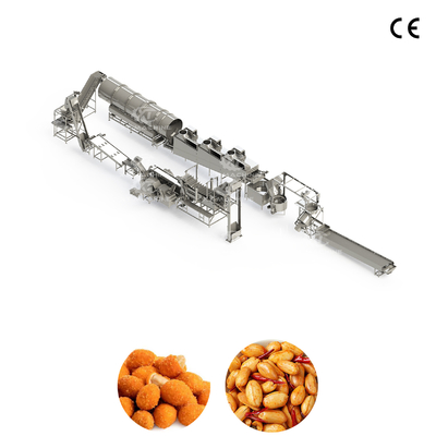Un bon prix. Machine de friture entièrement automatique commerciale pour l'usine de transformation des noix Ligne de production de noix de noix de cajou d'arachide 350-400 kg/h en ligne