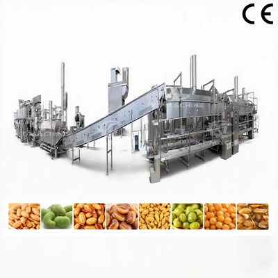 Un bon prix. Machine à frire continue entièrement automatique pour chaîne de production de friture de cacahuètes/noix de cajou/fèves larges en ligne