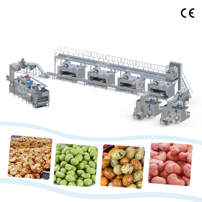 Un bon prix. Ligne de production de revêtement et de torréfaction de cacahuètes à haut rendement Plan de transformation de torréfaction alimentaire en ligne