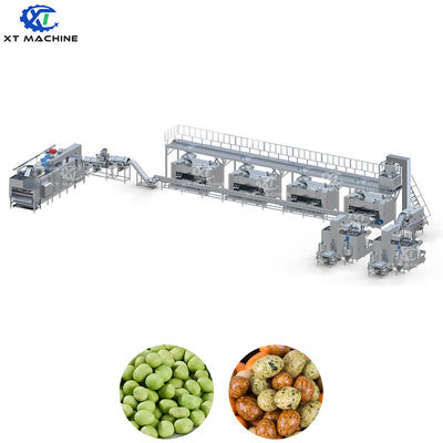 Machine entièrement automatique de revêtement de cacahuètes de 500 à 1000 kg/h avec commande PLC et acier inoxydable de qualité alimentaire 304
