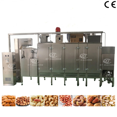 Un bon prix. Roaster à noix en continu de grande capacité avec vitesse de transport réglable pour le chauffage électrique et au gaz en ligne