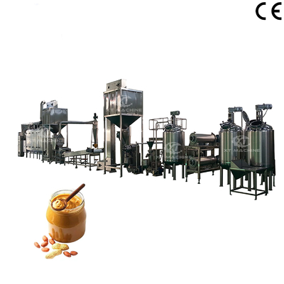 Un bon prix. 1000-1200 kg/h Machine de broyage du beurre de cacahuète Machine de fabrication de confiture de cacahuète en ligne