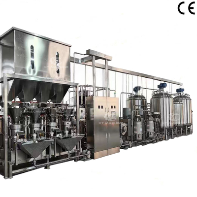 Un bon prix. Machine de fabrication de beurre de cacahuète en acier inoxydable 304 entièrement automatique en ligne