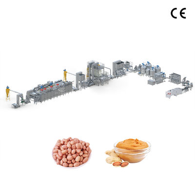 Un bon prix. Ligne de production automatique complète de pâte d'arachide/de confiture de caché/de beurre d'amande avec broyage en deux étapes et contrôle PLC en ligne