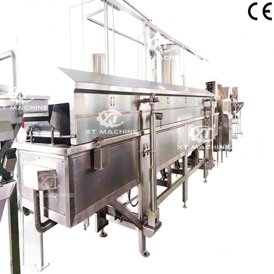 Un bon prix. Machine à frire continue automatique avancée pour les usines de transformation de noix pour la chaîne de production de fèves, noix de cajou et cacahuètes en ligne