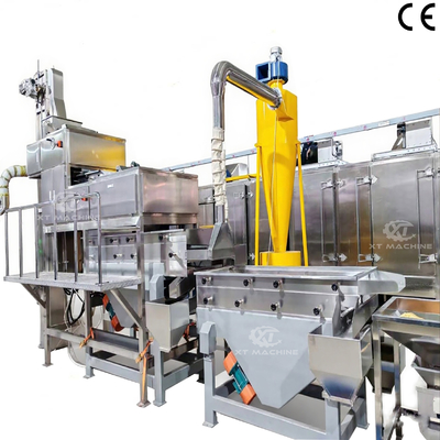 Un bon prix. Concasseur d'arachides automatique de classement 500 kg/h, hachoir d'arachides, concasseur de noix en ligne