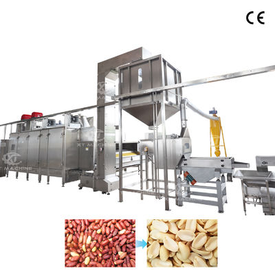 Un bon prix. Vente directe d'usine Machine à blanchir les cacahuètes fendues de haute qualité Machine à éplucher à l'air en ligne