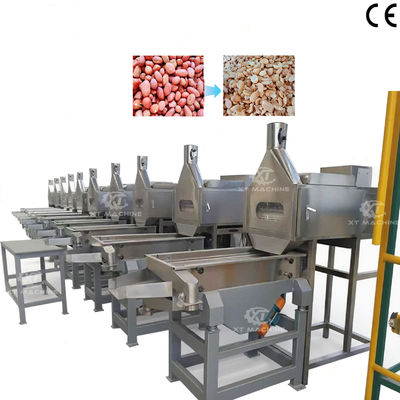 Un bon prix. Machine de découpe et de blanchiment de cacahuètes à haute vitesse de blanchiment entièrement automatique en ligne