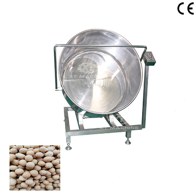 Un bon prix. Machine d'enrobage de poudre unique pour amandes et cacahuètes SUS304 Machine d'enrobage de poudre automatique 0,55kw avec méthode de chauffage électrique en ligne