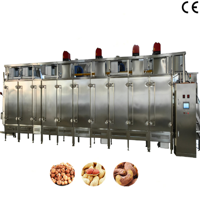Un bon prix. Machine de torréfaction de noix à commande PLC de 500 kg/h à usage industriel en ligne
