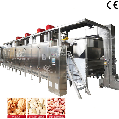 Un bon prix. Machine de torréfaction continue de noix 500 à 2000 kg/h Contrôle PLC 220V/380V en ligne