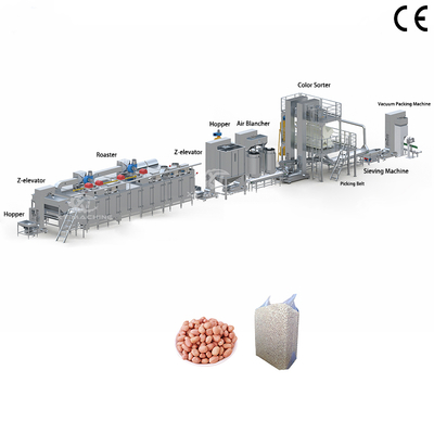Un bon prix. Machine à blanchir les cacahuètes en acier inoxydable 500-1000kg/h 220V/380V en ligne