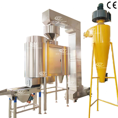 Un bon prix. 500 kg/h Machine de blanchiment des arachides par air Machine de pellicule des noix en acier inoxydable en ligne