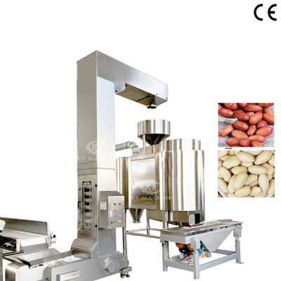 Machine automatique de blanchiment des arachides rôties, Machine à éplucher les noisettes et les pistaches avec un taux de blanchiment élevé