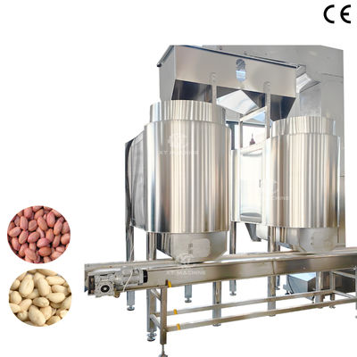Un bon prix. Machine à éliminer la peau rouge des arachides entièrement automatique Machine à éplucher les arachides avec système de contrôle PLC en ligne