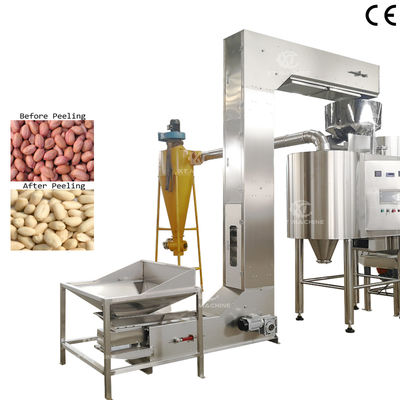 Un bon prix. Machine de blanchiment des arachides de qualité alimentaire avec une capacité de 500 kg/h et un taux de blanchiment élevé en ligne