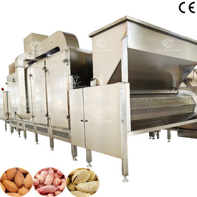 Un bon prix. Machine à rôtir les noix continue multifonctionnelle 300kg/h-500kg/h Torréfacteur de noix de cajou avec contrôle PLC pour la cuisson en ligne