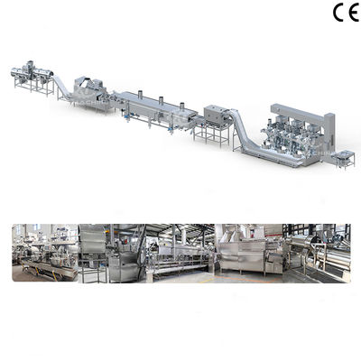 Un bon prix. 1000 à 2000 kg/h Equipement entièrement automatisé pour le revêtement et la friture des noix Machine de fabrication des noix frites enduites de farine pour les usines de transformation alimentaire en ligne