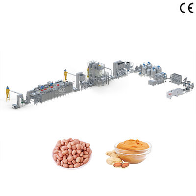 Un bon prix. Machine de fabrication de confiture de cacahuètes de grande capacité Ligne de production de beurre d'amande avec usine de transformation de beurre de noix de 1000 kg/h à 2000 kg/h en ligne