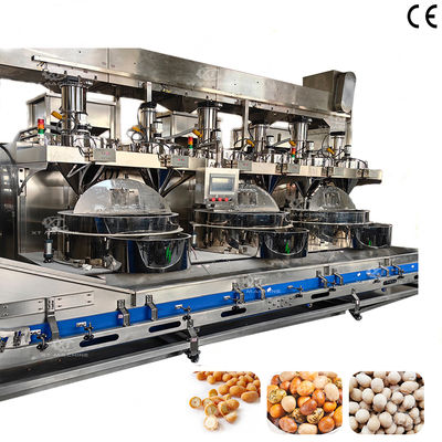 Un bon prix. Système de contrôle PLC Machine de fabrication de cacahuètes couvertes à haute efficacité de production et machine de transformation de noix en ligne