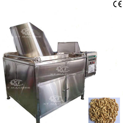 Un bon prix. Machine à frire en acier inoxydable SUS304 pour pistaches, noix de cajou et cacahuètes, friteuse pour collations avec température réglable en ligne