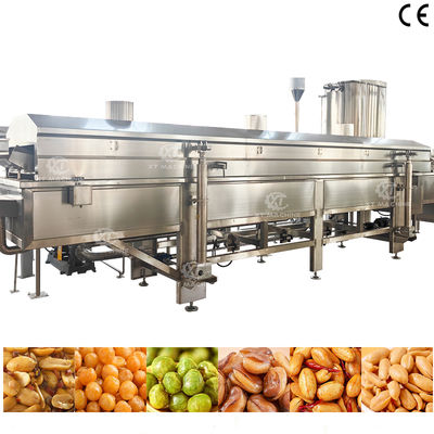 Machine à frire continue de grande capacité pour flocons de poulet, boules, bouchées soufflées avec certification CE