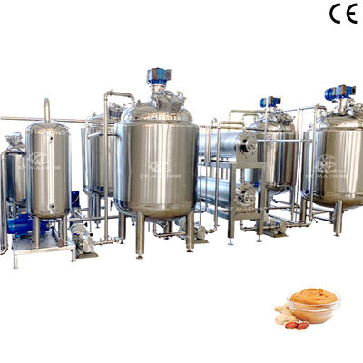Un bon prix. Réservoir de mélange/refroidissement de beurre d'arachide SS304 avec dégazage pour réservoir de mélange de chauffage et d'isolation émulsifiant industriel en ligne