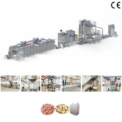 Un bon prix. Ligne de production de blanchiment des noisettes rôties en acier inoxydable 304 de qualité industrielle Usine de transformation des arachides blanchies d'une capacité de 500 à 1000 kg/h en ligne